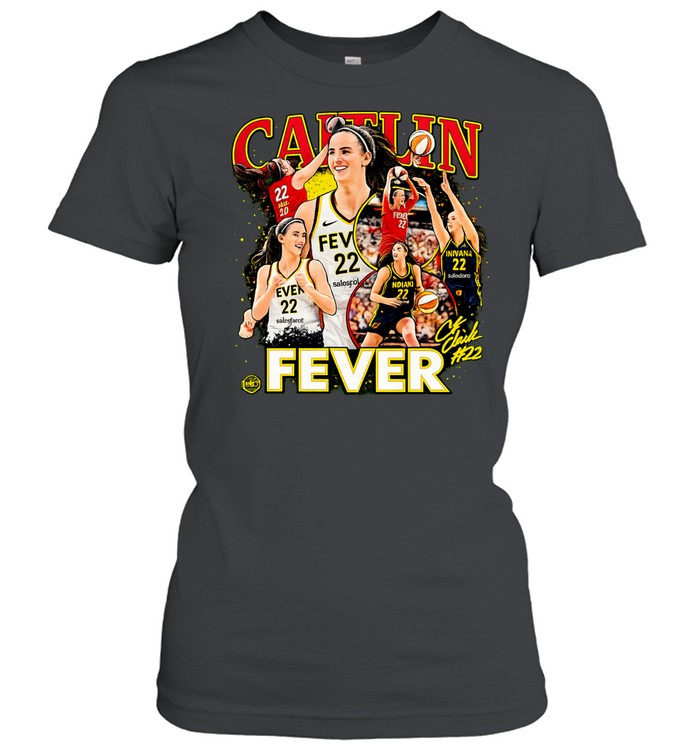Caitlin Clark Indiana Fever Collage Signature Women T-Shirt