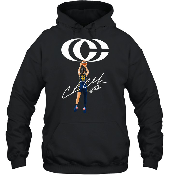 Caitlin Clark Indiana Fever WNBA 22 shooting stance signature Hoodie