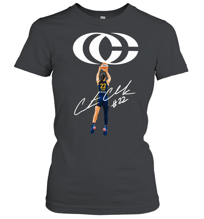 Caitlin Clark Indiana Fever WNBA 22 shooting stance signature Women T-Shirt