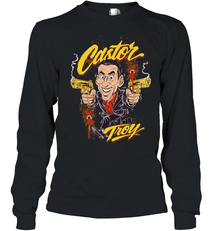 Castor Troy Face Off Nicolas Cage 90s Action Movie Long Sleeve Tee