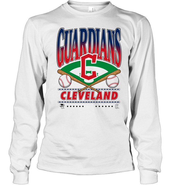 Cleveland Guardians Vintage Baseball Logo Long Sleeve Tee