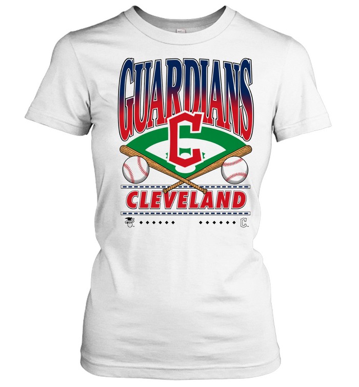 Cleveland Guardians Vintage Baseball Logo Women T-Shirt