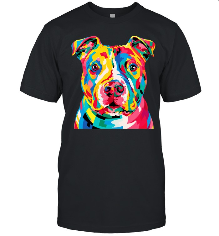 Colorful pop art pitbull Unisex T-Shirt