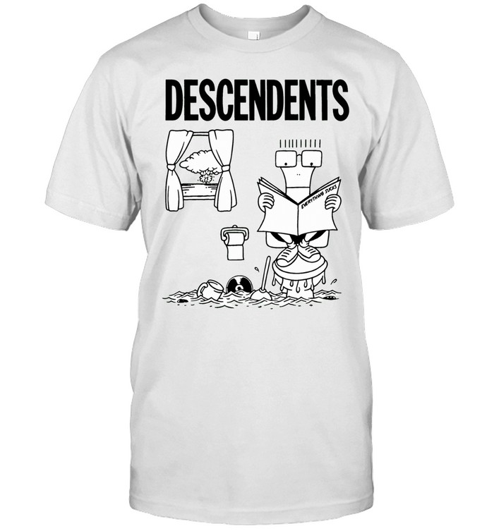 Descendents Milo Sitting on Toilet Reading Everything Sucks Unisex T-Shirt