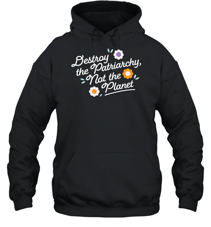 Destroy the patriarchy not the planet Hoodie