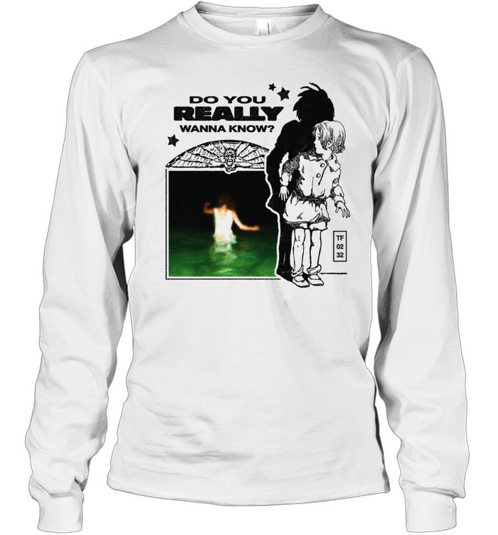 Do You Really Wanna Know Retro Collage surreal Long Sleeve Tee