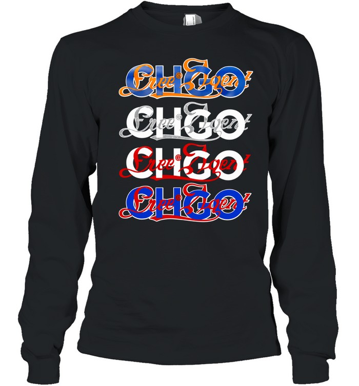 Free Agent x CHGO Logo Chicago sports Long Sleeve Tee