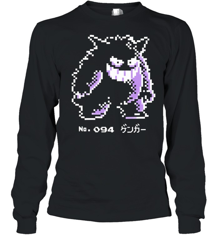 Gengar Pokemon No 094 Gengar Long Sleeve Tee