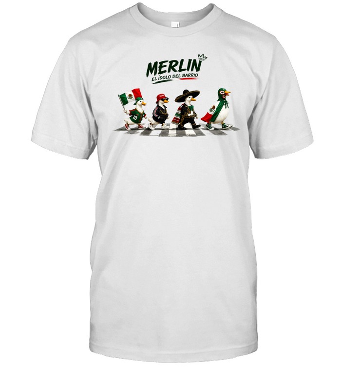 Goose Merlin El Idolo Del Barrio Mexico World Cup 2026 Abbey Road Unisex T-Shirt