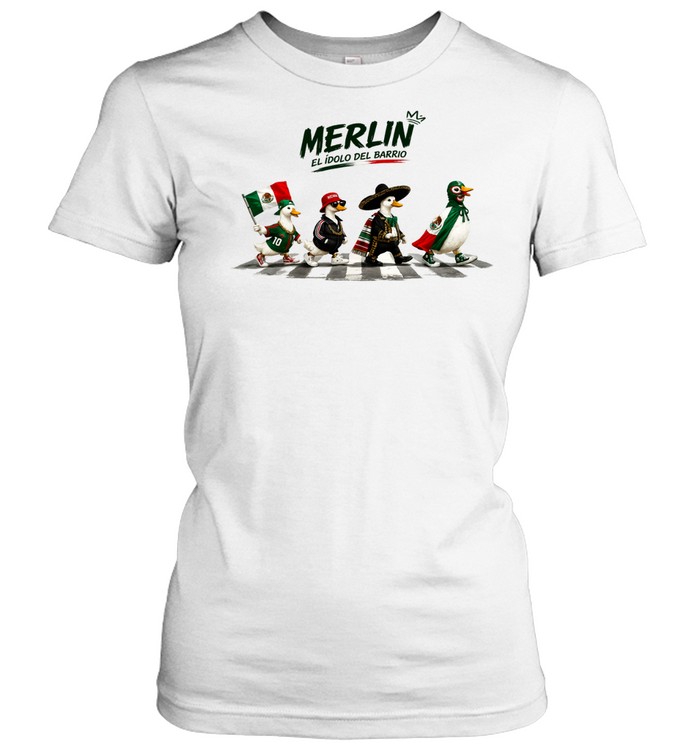 Goose Merlin El Idolo Del Barrio Mexico World Cup 2026 Abbey Road Women T-Shirt