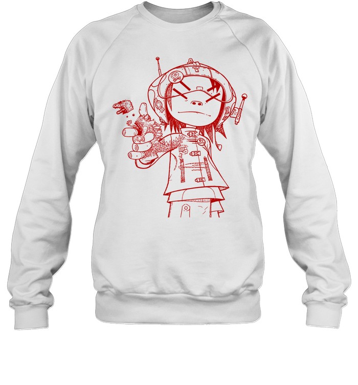 Gorillaz Noodle Line Drawing Sweatshirt