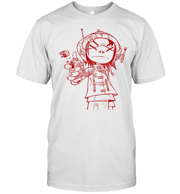Gorillaz Noodle Line Drawing Unisex T-Shirt
