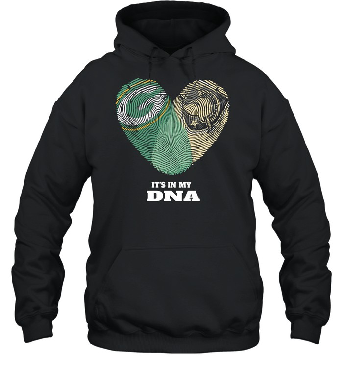 Green Bay Packers and Army Black Knights It’s in My DNA Fingerprints Heart Love Fans Hoodie
