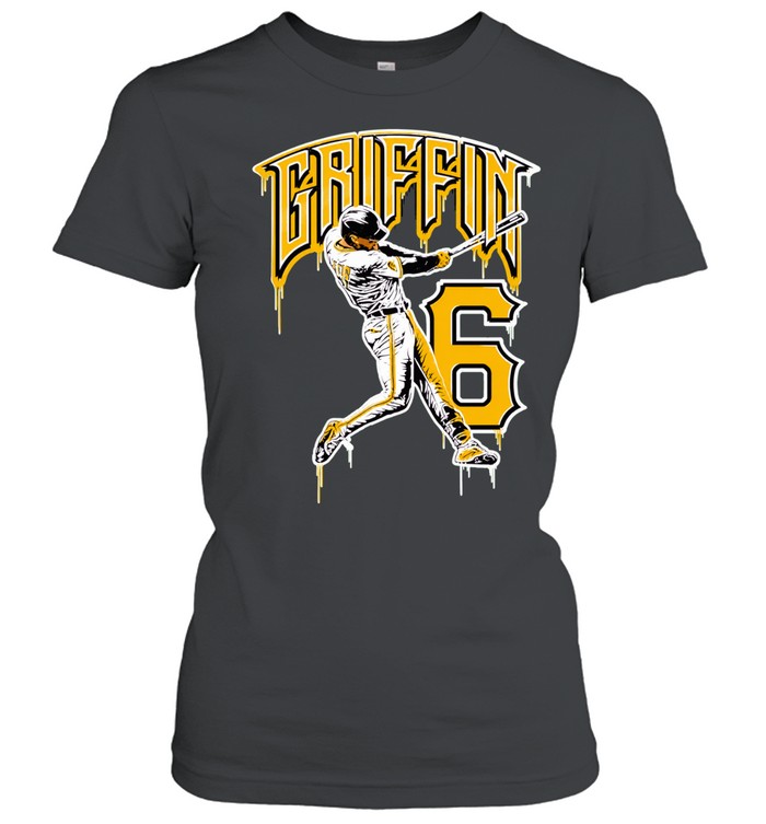 Griffin 6 Baseball Player Batter Sports Women T-Shirt