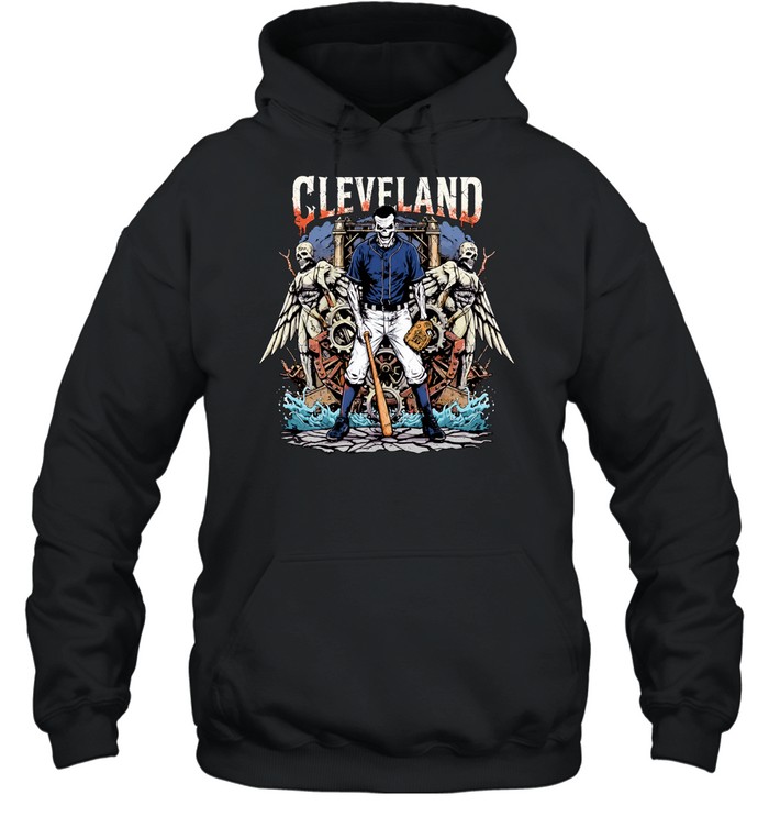 Guardians of the Diamond Baseball Skeleton Cleveland Hoodie