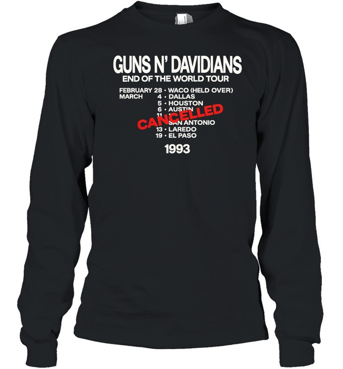 Guns N’ Davidians End of the World Tour 1993 Bootleg Long Sleeve Tee