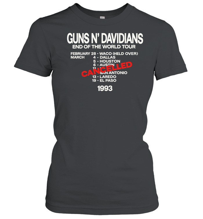 Guns N’ Davidians End of the World Tour 1993 Bootleg Women T-Shirt