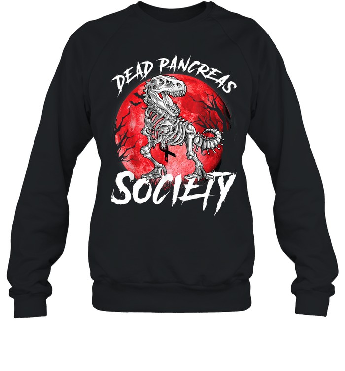 Halloween Dinosaur Diabetes Awareness Dead Sweatshirt