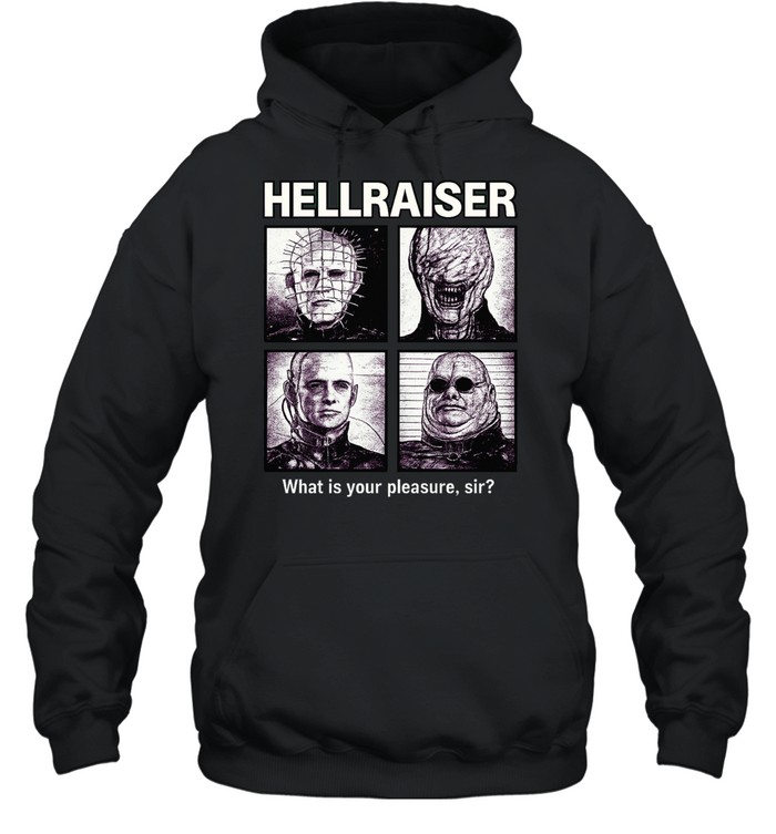 Hellraiser What Is Your Pleasure Sir Horror Movie Collage Hoodie