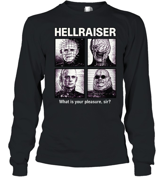 Hellraiser What Is Your Pleasure Sir Horror Movie Collage Long Sleeve Tee