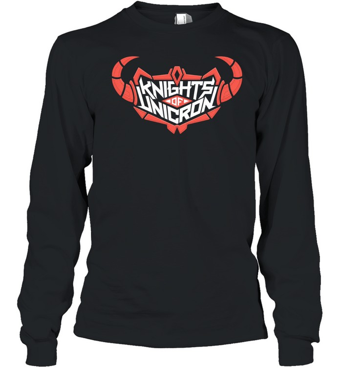 Knights Of Unicron Red Horned Logo Long Sleeve Tee