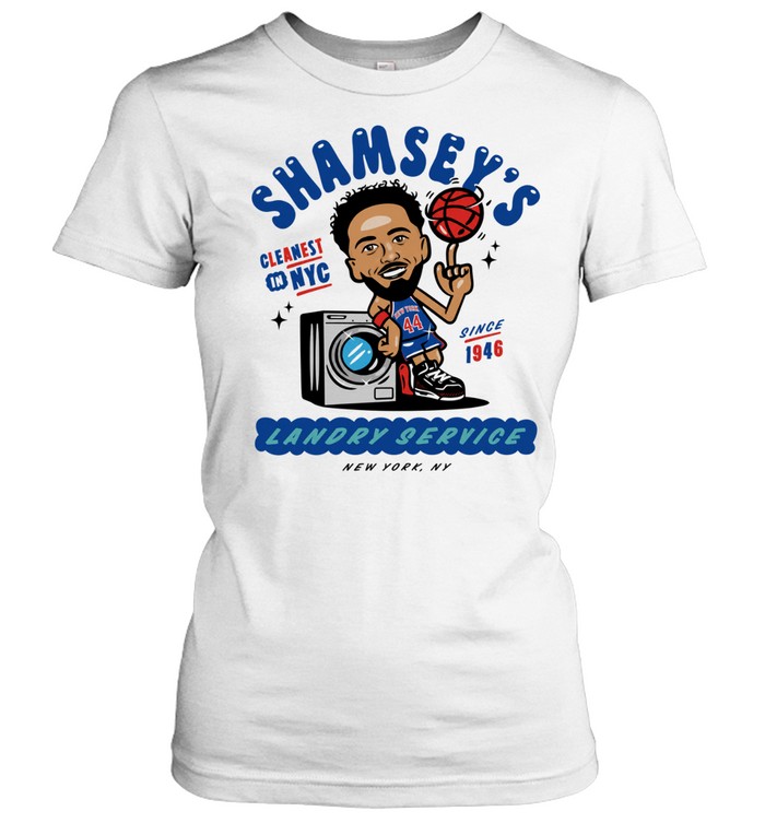 Landry Shamet New York Knicks Shamsey’s Cleanest in NYC Landry Service since 1946 Women T-Shirt