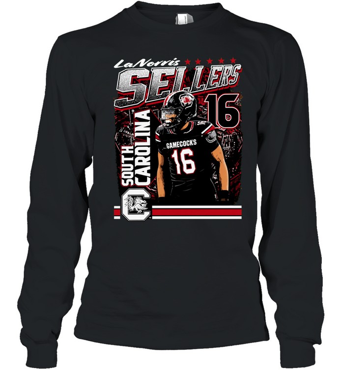 LaNorris Sellers 16 South Carolina Gamecocks player Long Sleeve Tee