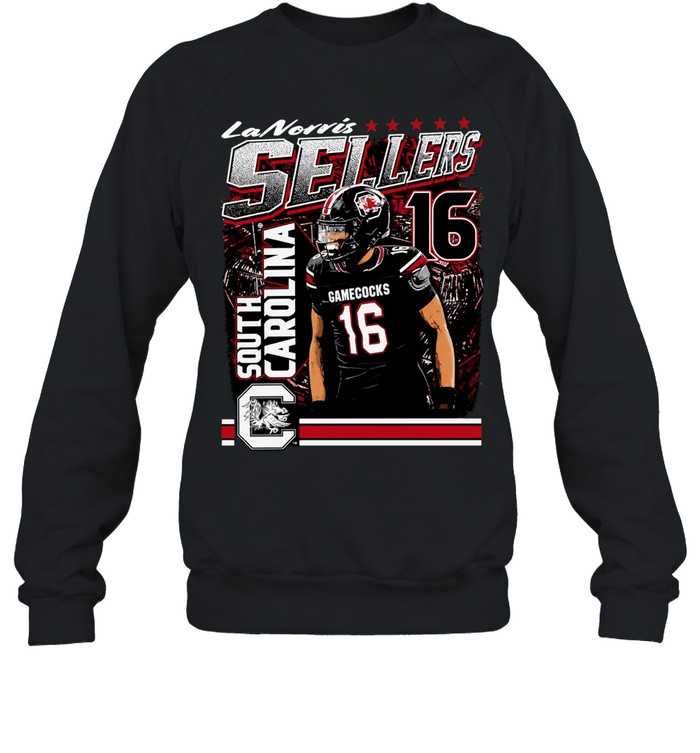 LaNorris Sellers 16 South Carolina Gamecocks player Sweatshirt