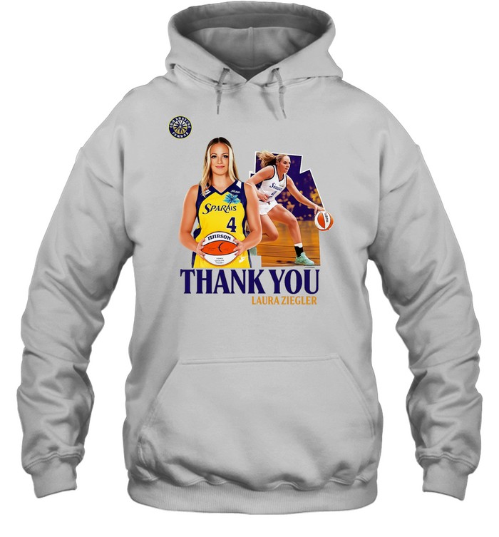 Laura Ziegler Thank You Los Angeles Sparks No 4 Hoodie