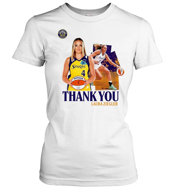 Laura Ziegler Thank You Los Angeles Sparks No 4 Women T-Shirt