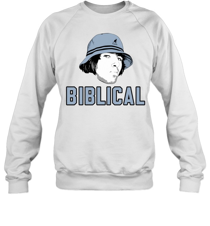Liam Gallagher Wearing Kangol Hat Biblical 2026 Sweatshirt