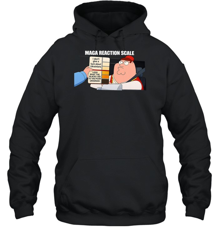 MAGA reaction scale I don’t give a fuck about Ukrainians Hoodie