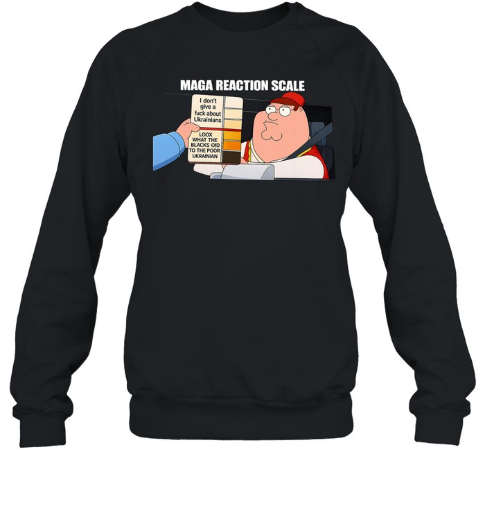 MAGA reaction scale I don’t give a fuck about Ukrainians Sweatshirt