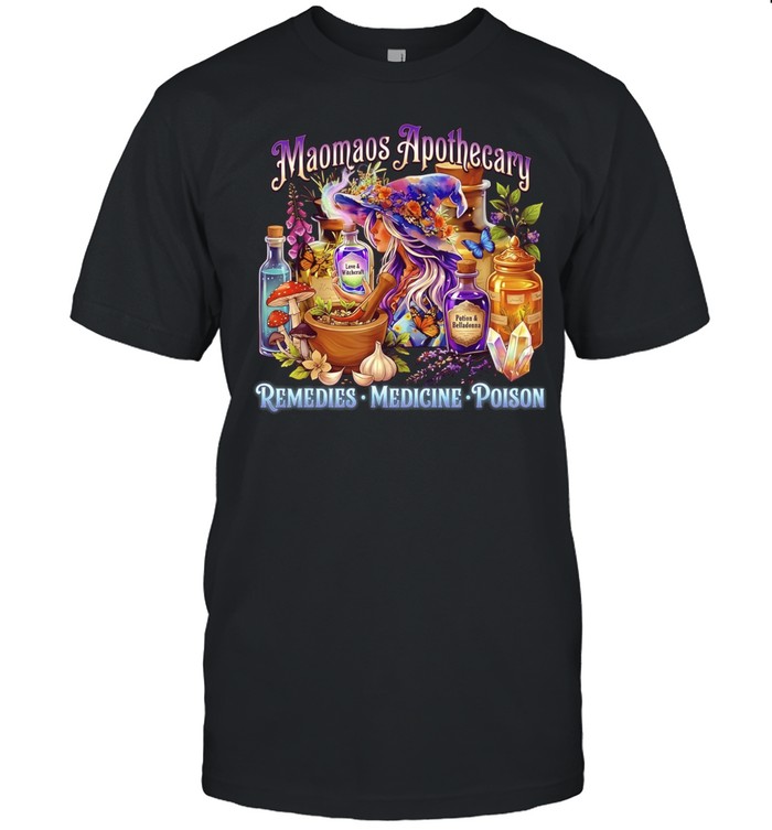 Maomãos Apothecary Remedies Medicine Poison Witchcraft Herbal Wizardry Unisex T-Shirt