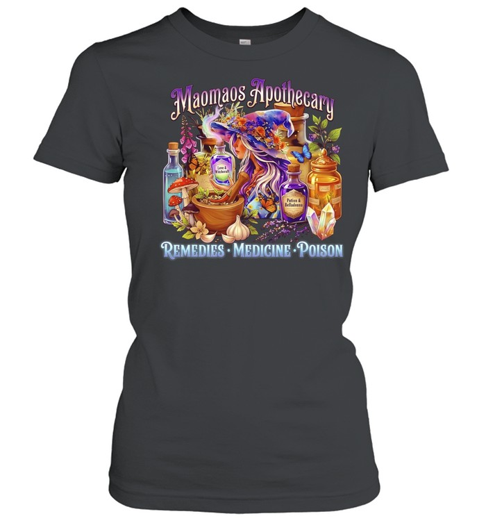 Maomãos Apothecary Remedies Medicine Poison Witchcraft Herbal Wizardry Women T-Shirt