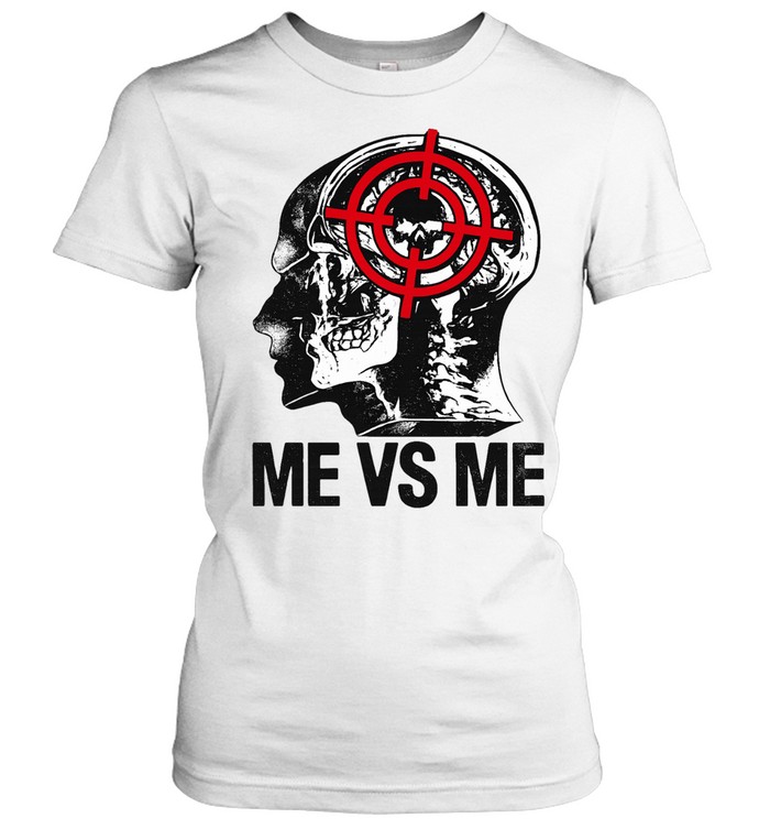 Me vs Me Skull Target Anatomy mental health Women T-Shirt