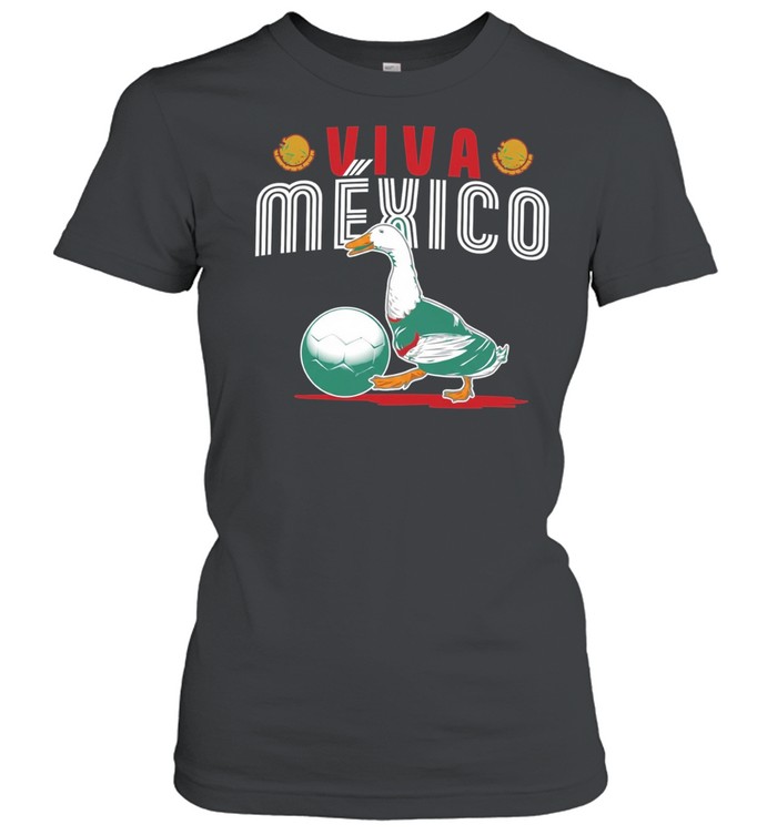 Mexico Soccer Duck VIVA MEXICO World Cup 2026 mascot Women T-Shirt