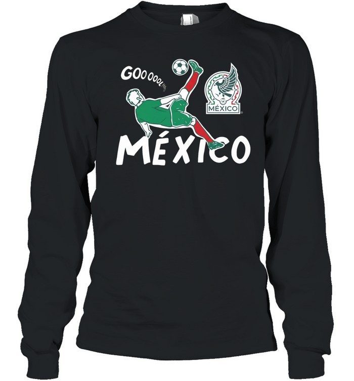 Mexico Soccer Gooool Gooooal Bicycle Kick Sport Fan Mexican National Team Long Sleeve Tee