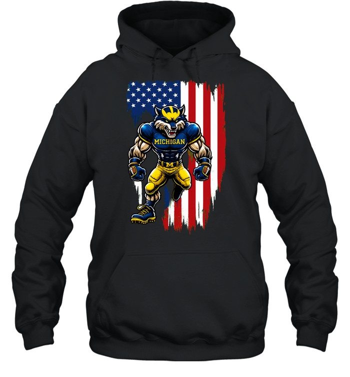 Michigan Wolverines We The People mascot Hoodie