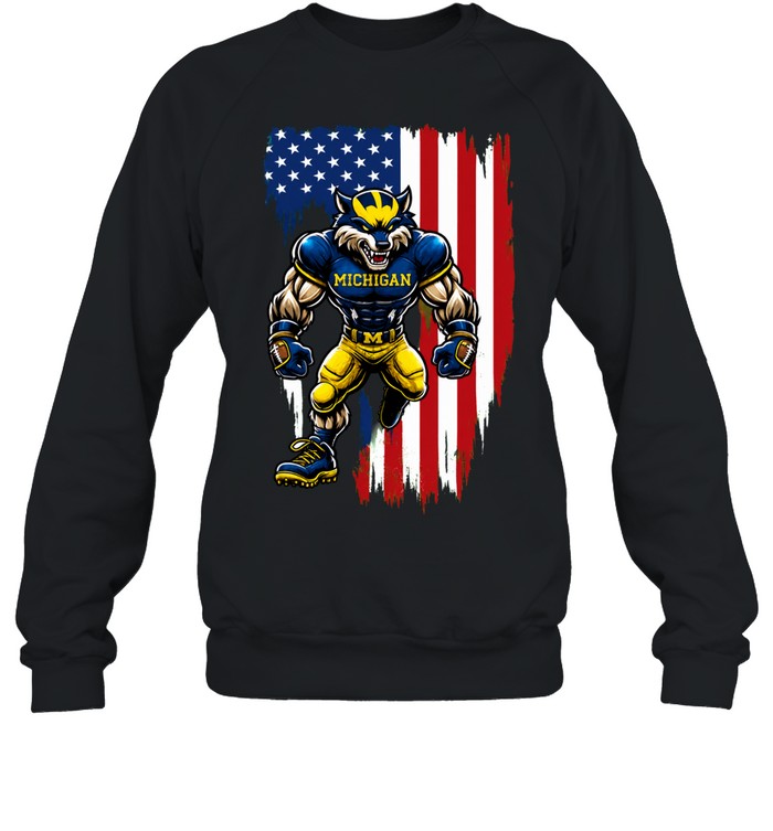 Michigan Wolverines We The People mascot Sweatshirt