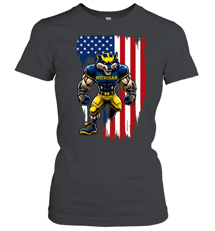 Michigan Wolverines We The People mascot Women T-Shirt