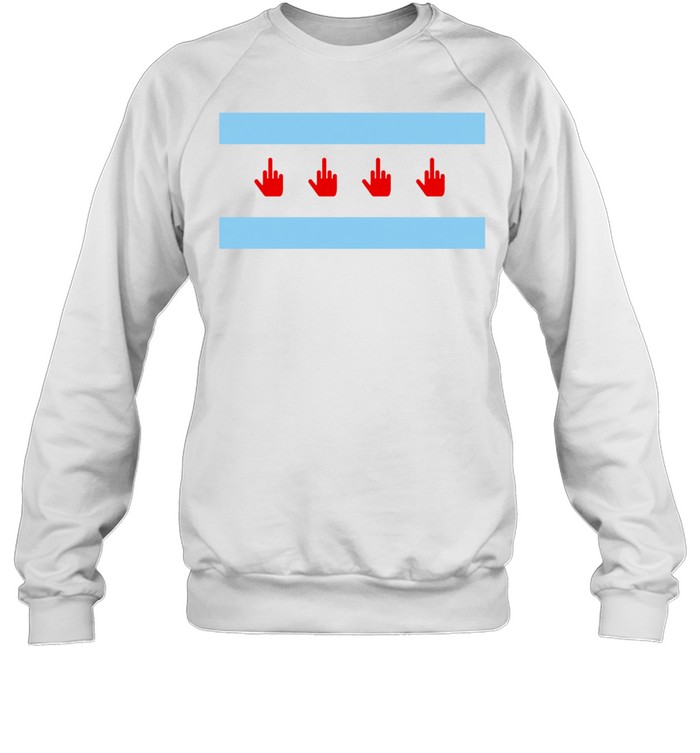 Middle finger Chicago flag Sweatshirt