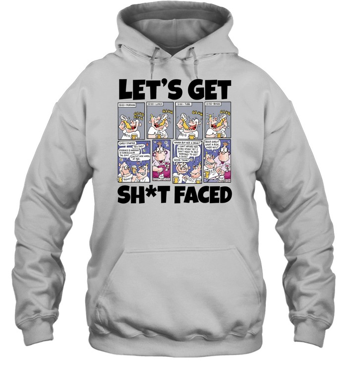 Military drinking let’s get shit faced Hoodie