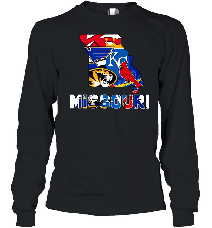Missouri Sports Teams St Louis Cardinals Long Sleeve Tee
