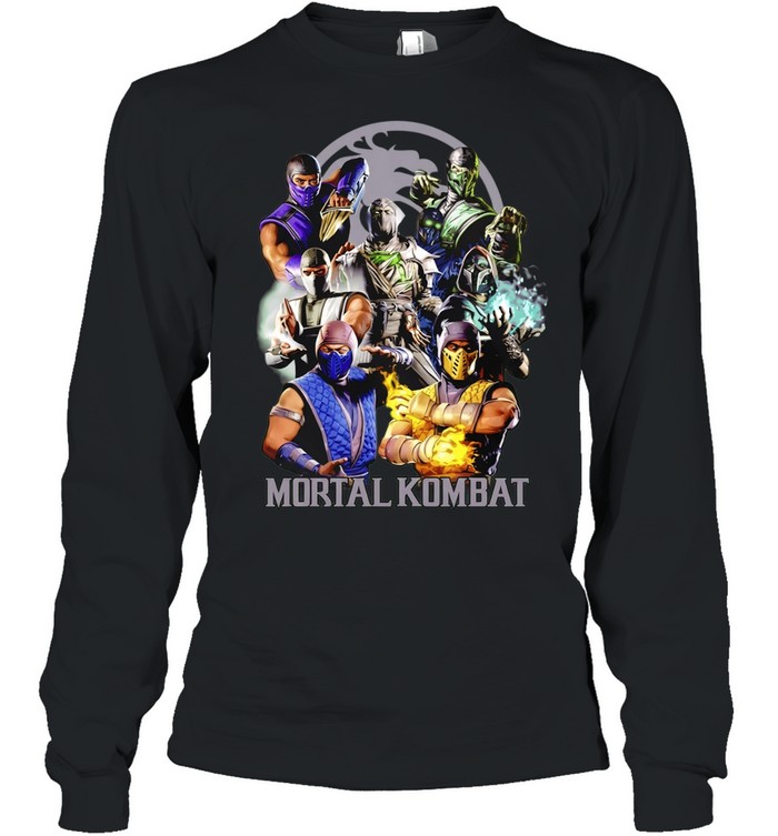 Mortal Kombat Characters Group Scorpion Long Sleeve Tee