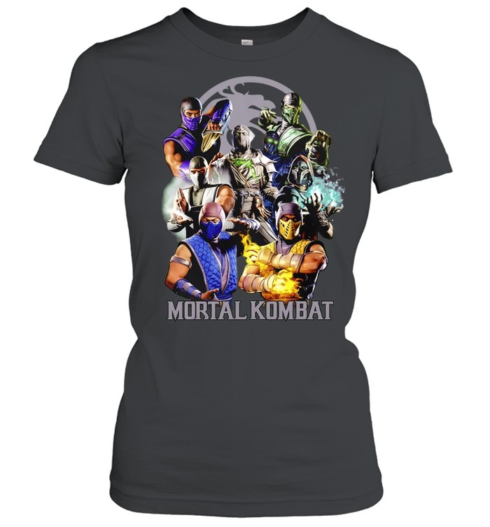 Mortal Kombat Characters Group Scorpion Women T-Shirt