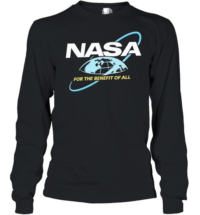 NASA Space Agency For the Benefit of All Logo Long Sleeve Tee
