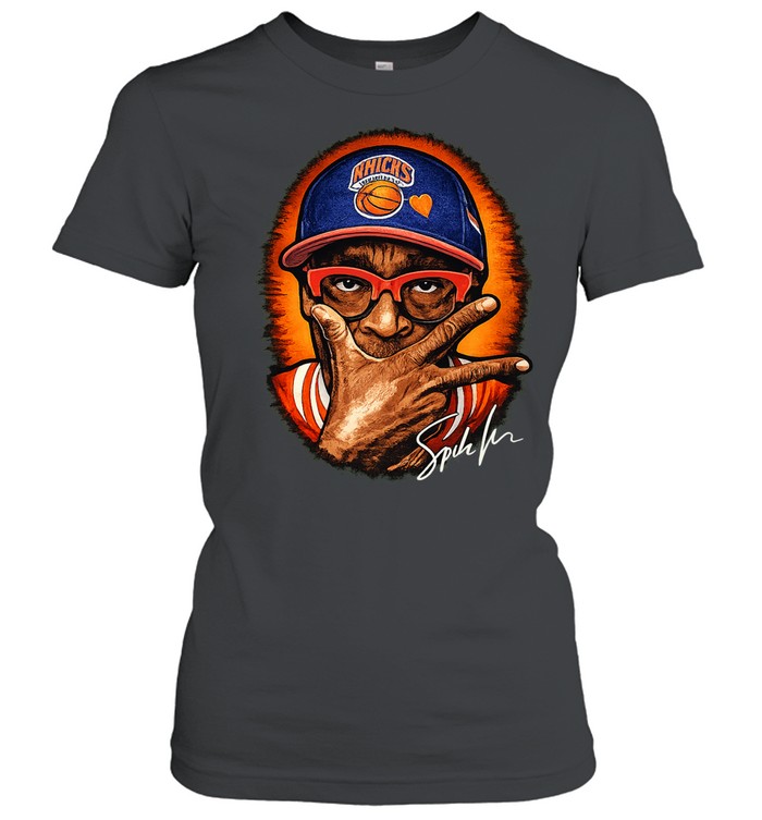 New York Knicks Superfan Spike Lee Signature Graphic Women T-Shirt