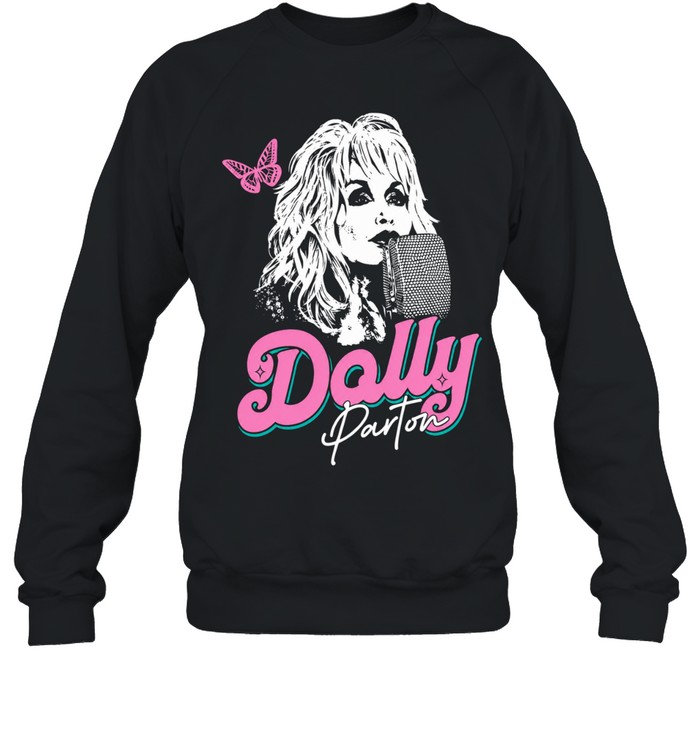 Parton Vintage Butterfly Portrait Sweatshirt
