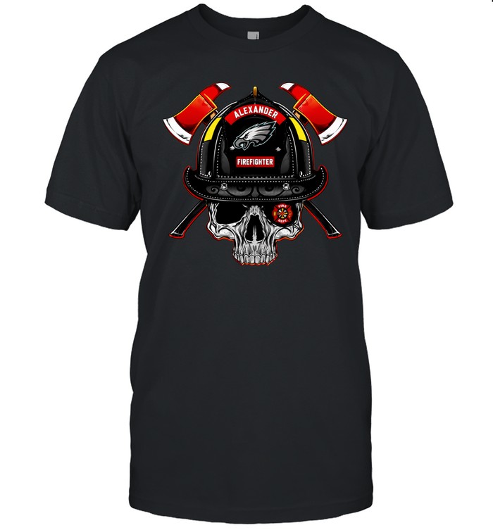 Philadelphia Eagles fire fighter skull logo Unisex T-Shirt
